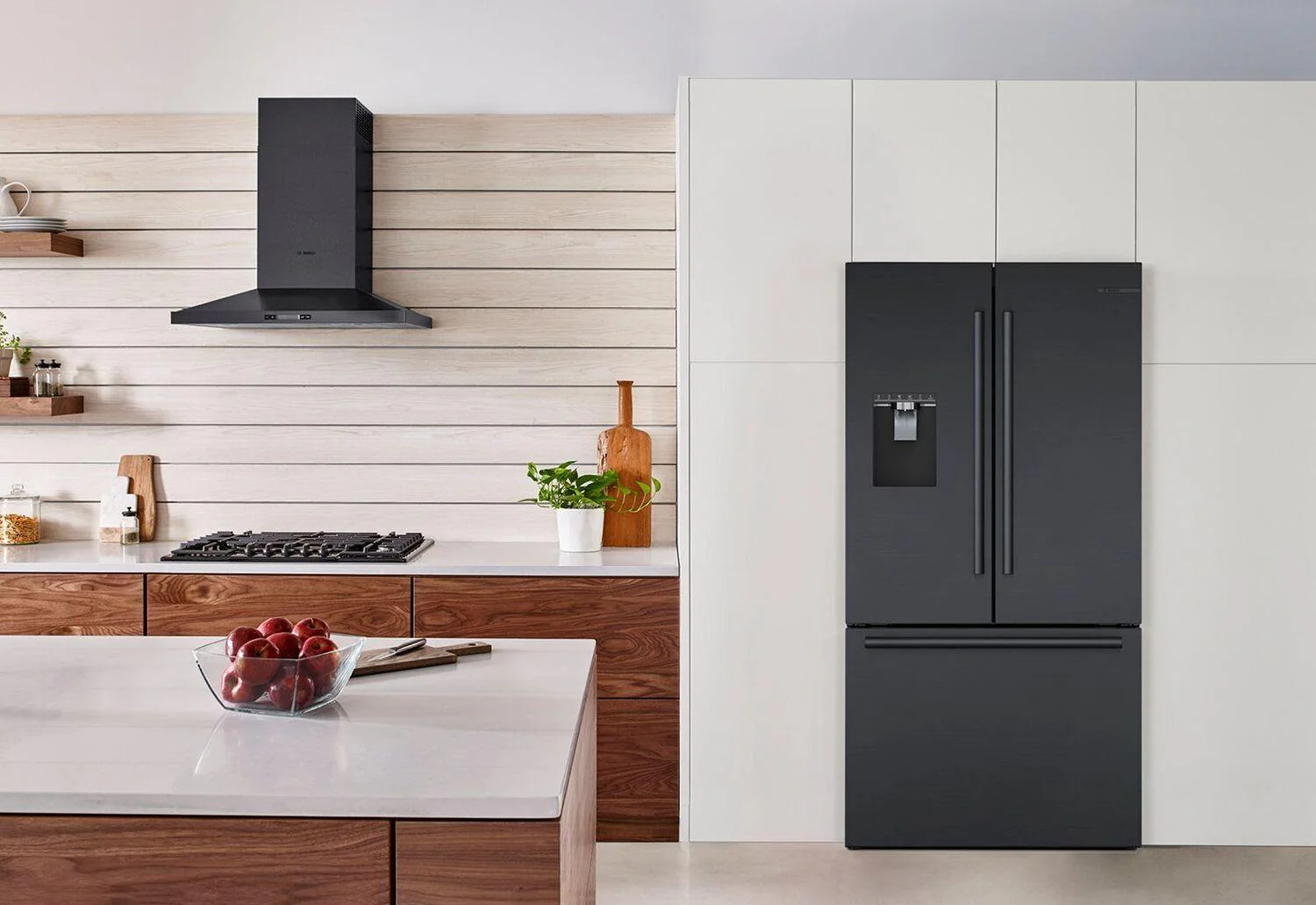 Bosch B36CD50SNB 500 Series French Door Bottom Mount Refrigerator 36" Black Stainless Steel, Total No Frost - Image 2