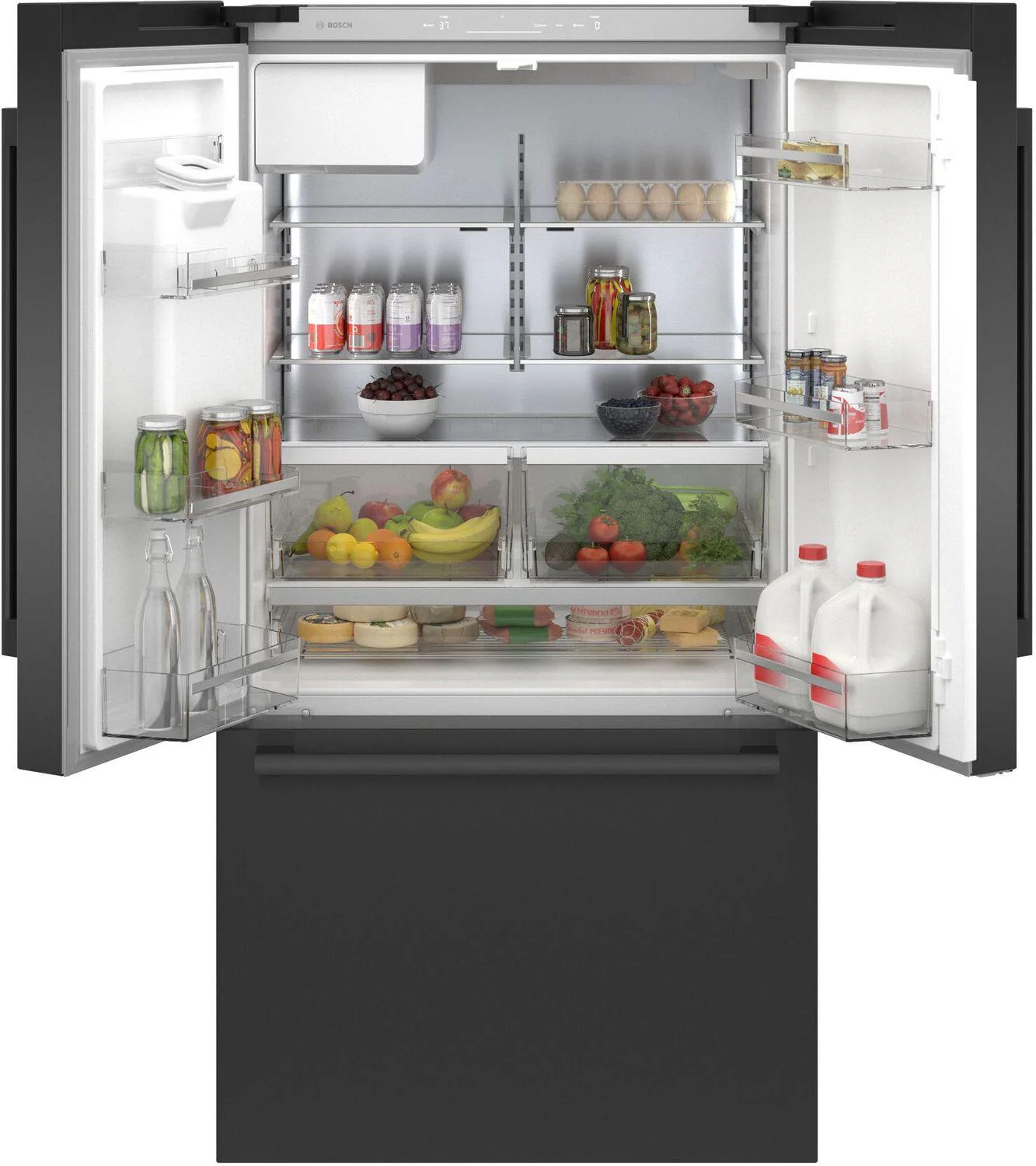 Bosch B36CD50SNB 500 Series French Door Bottom Mount Refrigerator 36" Black Stainless Steel, Total No Frost - Image 9