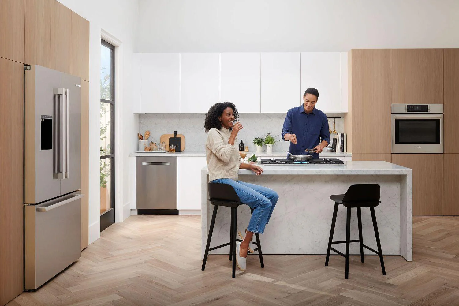 Bosch B36CD50SNS 500 Series French Door Bottom Mount Refrigerator 36" Stainless steel (with anti-fingerprint), Total No Frost - Image 24