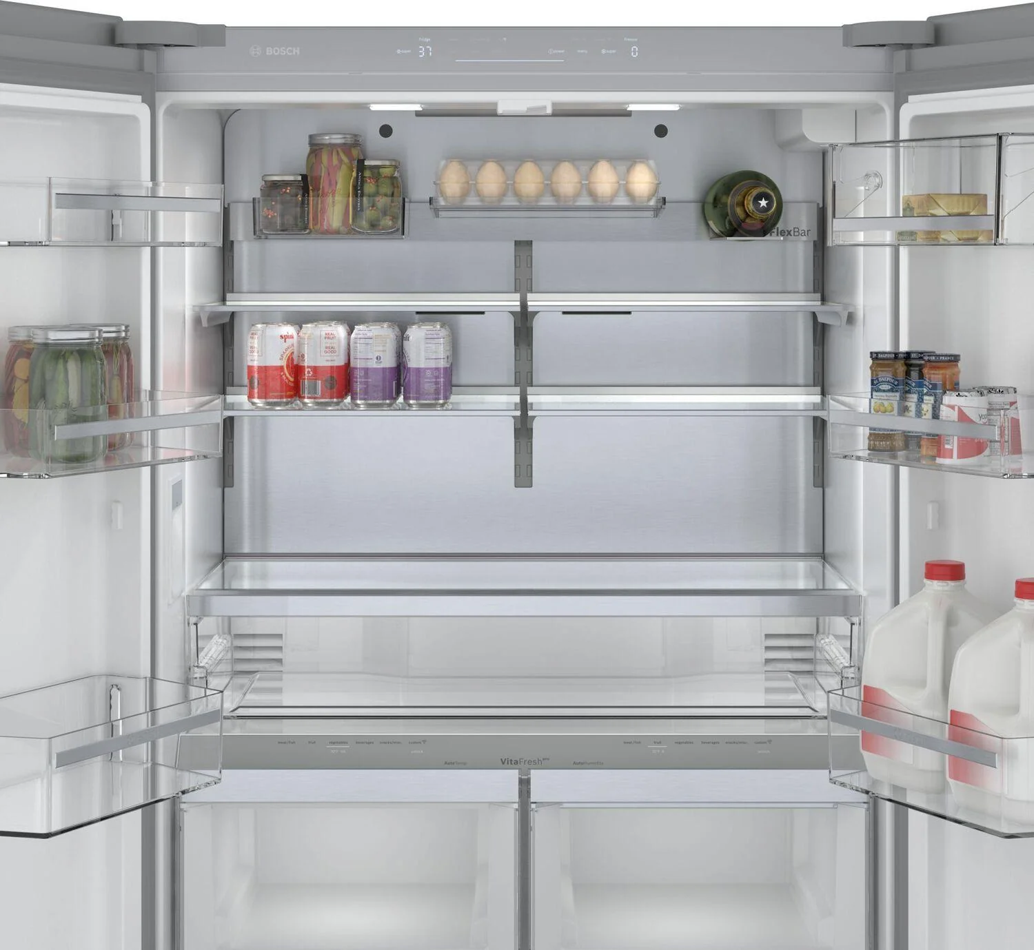 Bosch B36CT80SNS 800 Series, French Door Bottom freezer, multi door, 36'', Brushed steel (with anti-fingerprint) - Image 6