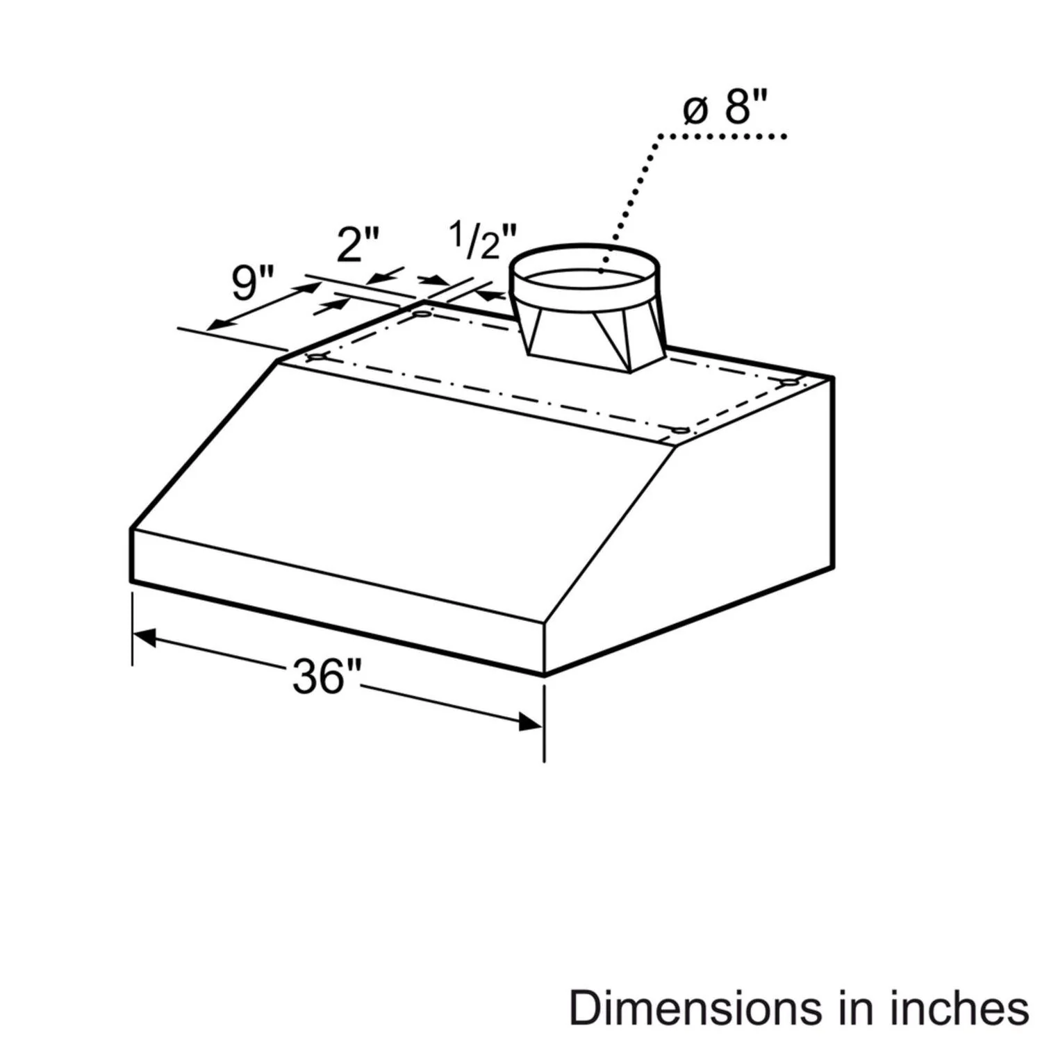 Bosch DPH36652UC 800 Series, 36" Under-cabinet Wall Hood, 600 CFM - Image 10