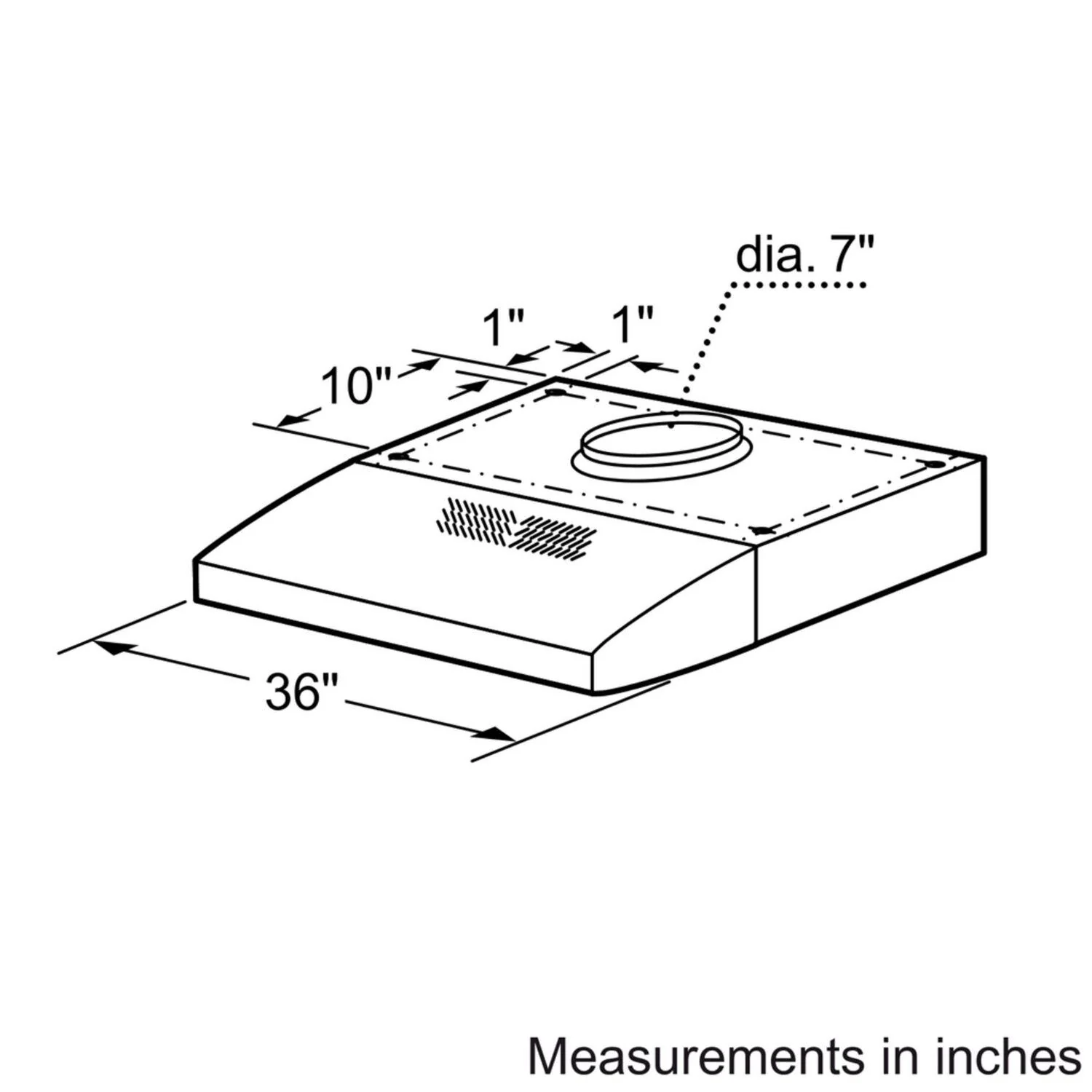 Bosch DUH36152UC 300 Series, 36" Under-cabinet Hood, 280 CFM, Incandescent lights, Stnls - Image 10