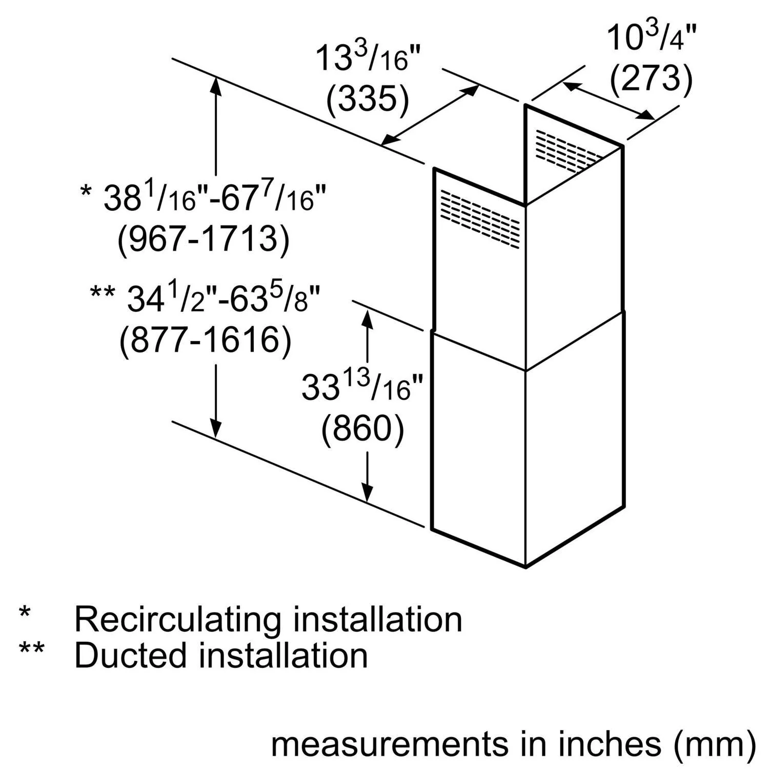Bosch HCPEXT4UC Chimney extension, Black stainless steel - Image 2