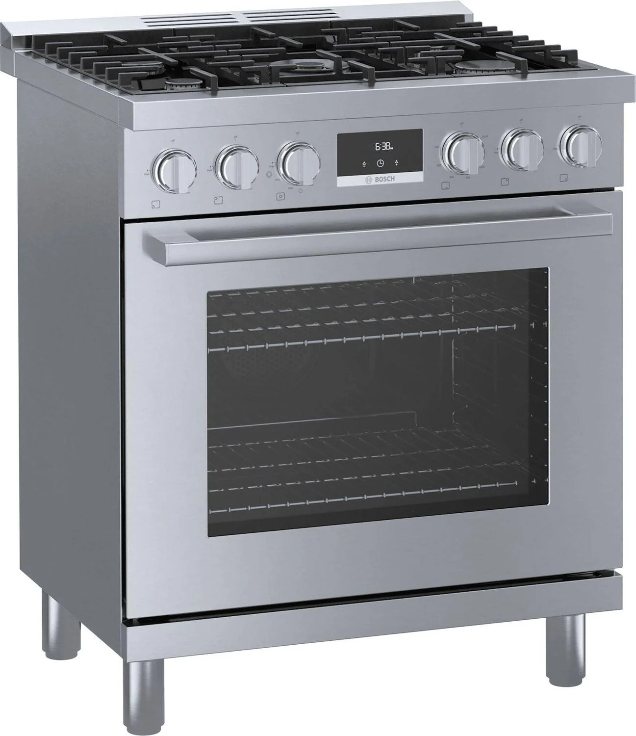 Bosch HGS8055UC 800 Series, Gas freestanding range, 30'', Stainless steel - Image 4