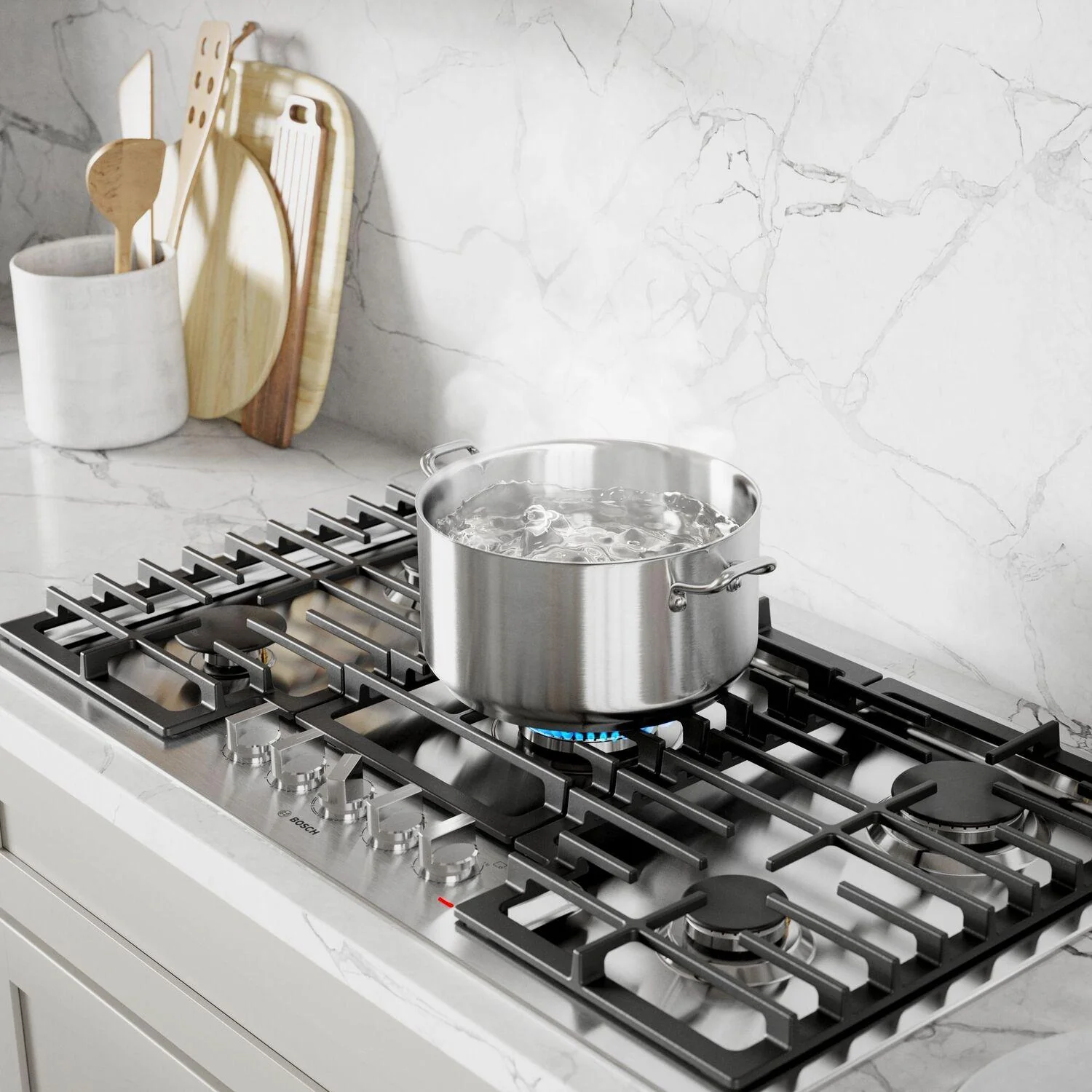 Bosch 500 Series Gas Cooktop 36" Stainless steel NGM5658UC - Image 6