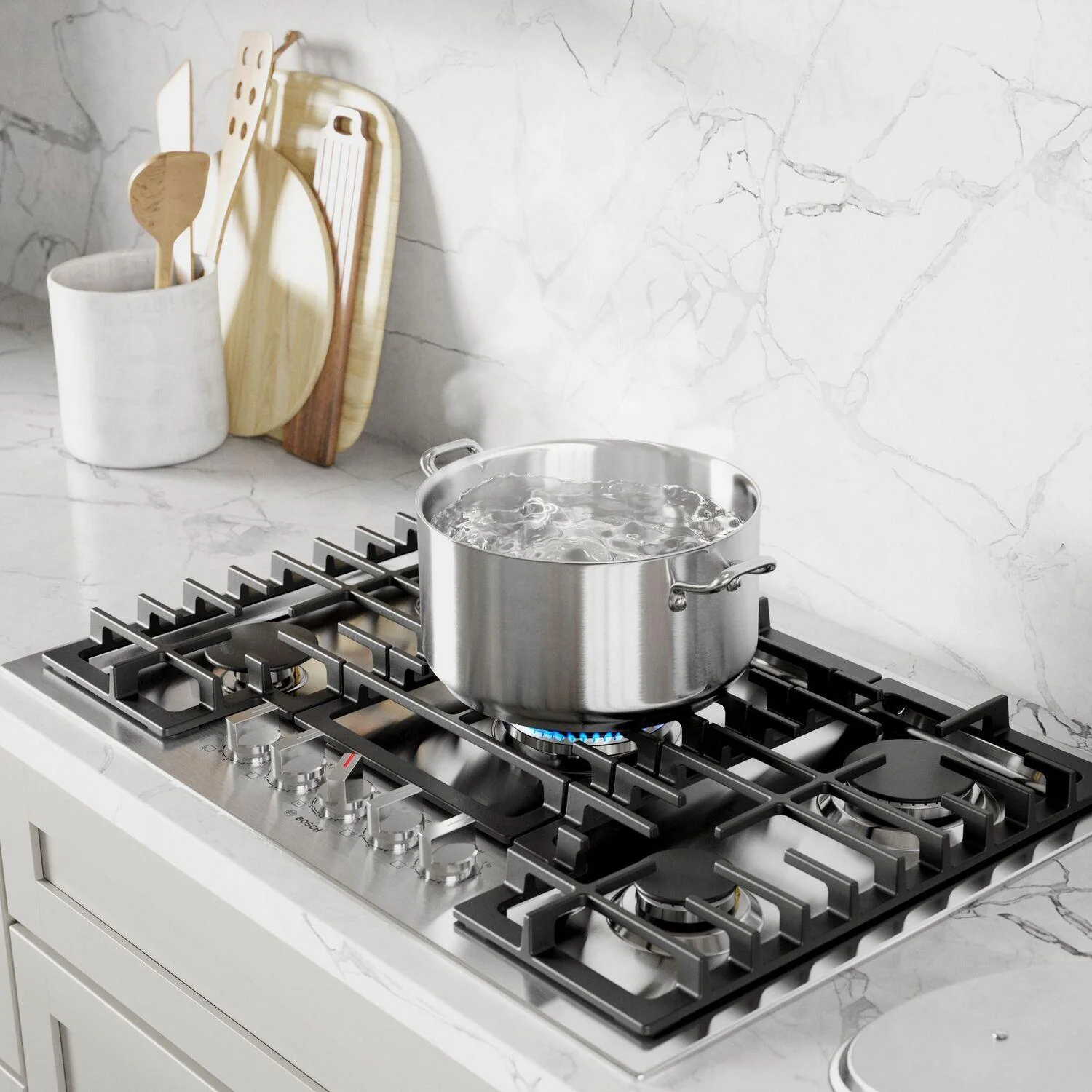 Bosch 800 Series Gas Cooktop 30" Stainless steel NGM8058UC - Image 5