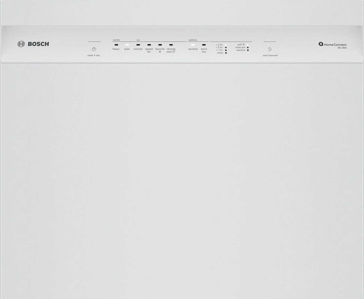 Bosch SHE4AEM2N 100 Plus Dishwasher 24" White - Image 3