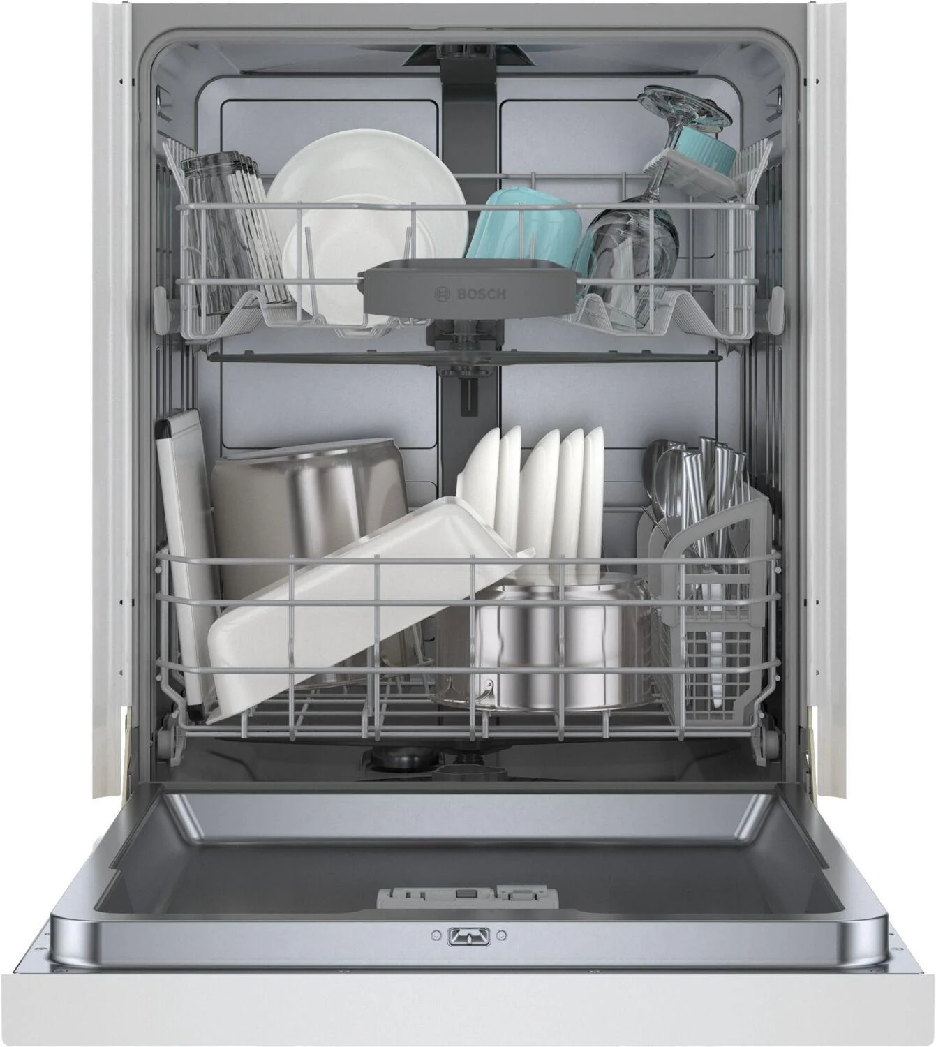 Bosch SHE4AEM2N 100 Plus Dishwasher 24" White - Image 5