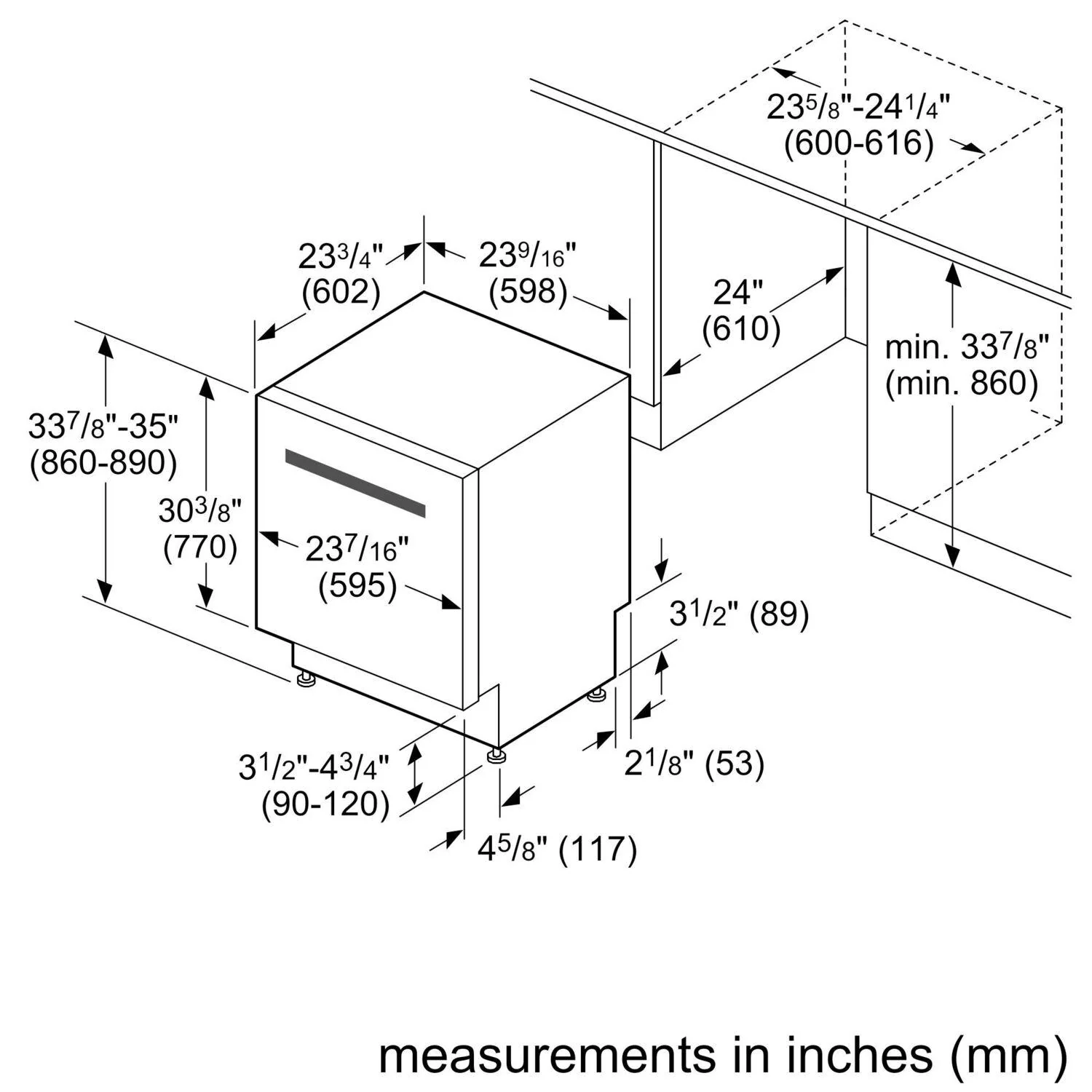 Bosch SHE53C85N 300 Series, built-under dishwasher, 24'', Brushed steel anti-fingerprint - Image 21