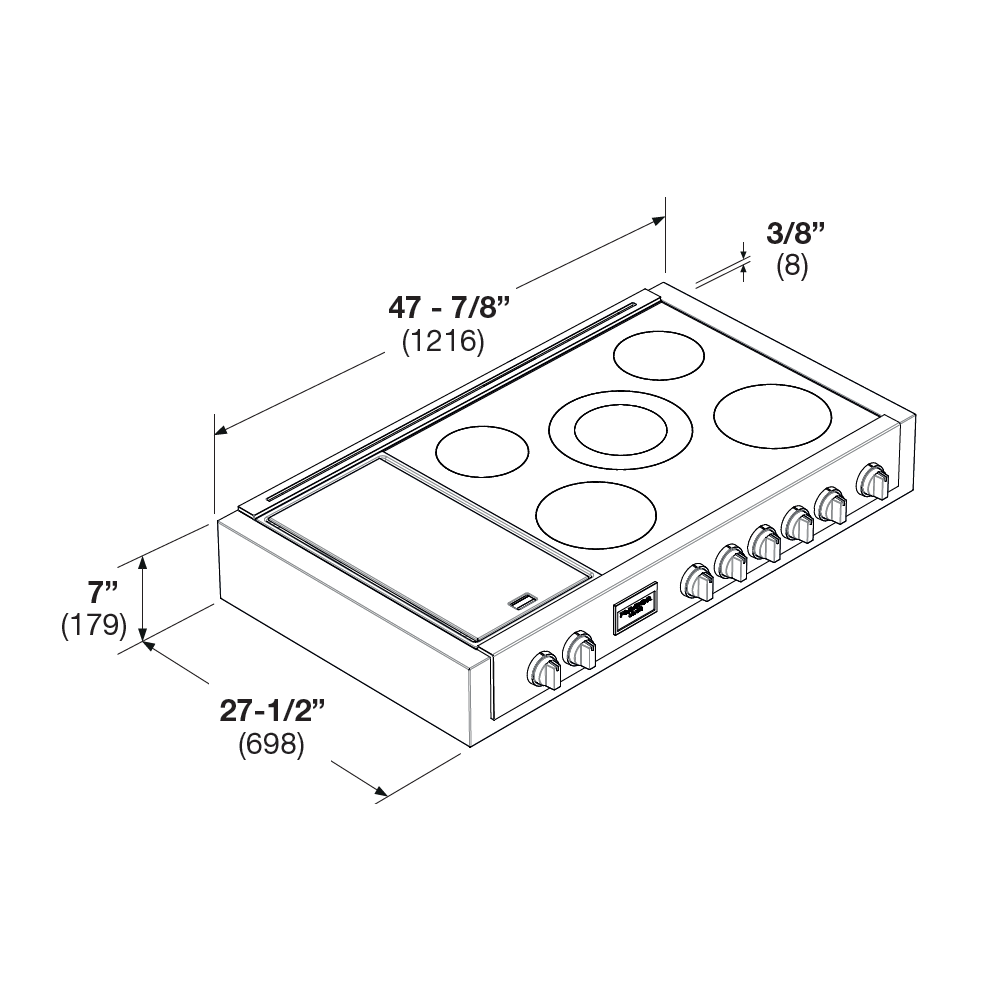 SOFIA 48" PRO INDUCTION RANGETOP WITH GRIDDLE - Image 20