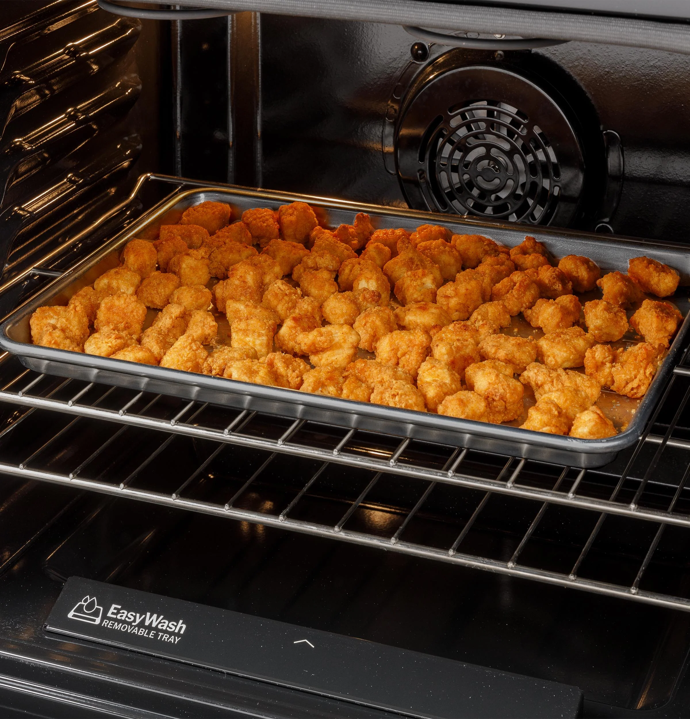 GGF600AVSS GE® 30" Free-Standing Gas Convection Range with No Preheat Air Fry and EasyWash™ Oven Tray - Image 14