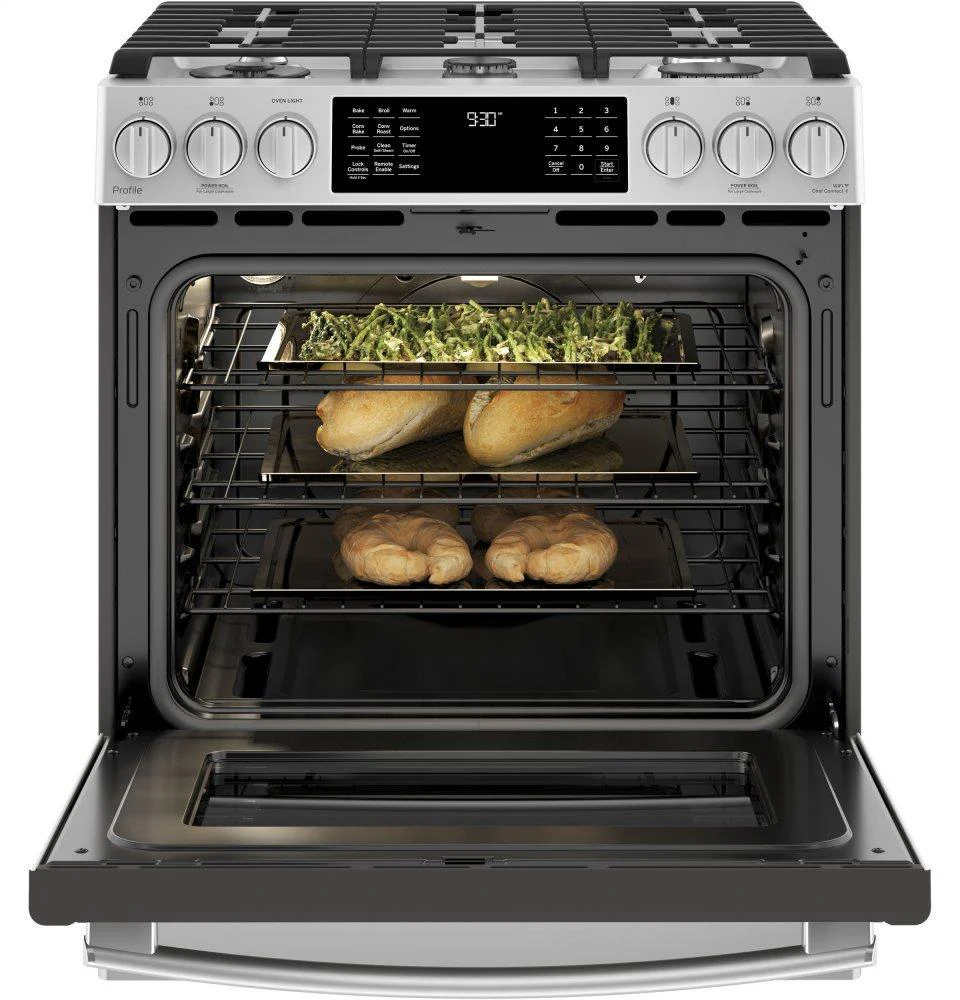 GE Profile™ 30" Smart Slide-In Front-Control Gas Range - Image 5