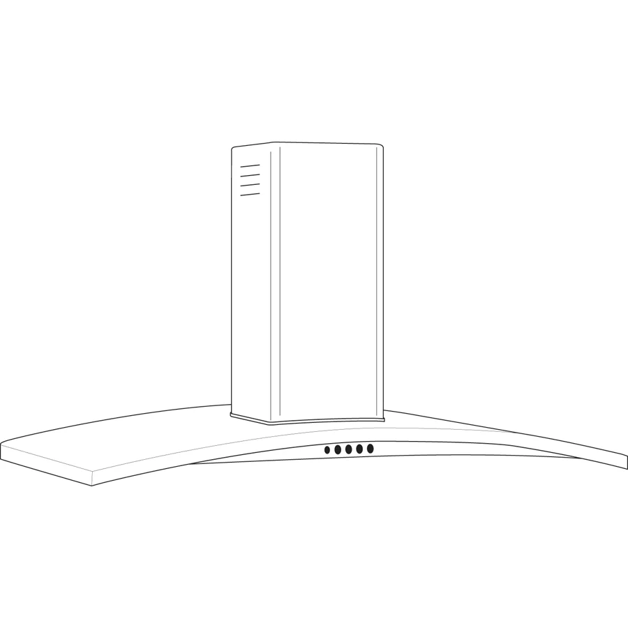 Ge Appliances UVW7361SWSS 36" Wall-Mount Chimney Hood - Image 4