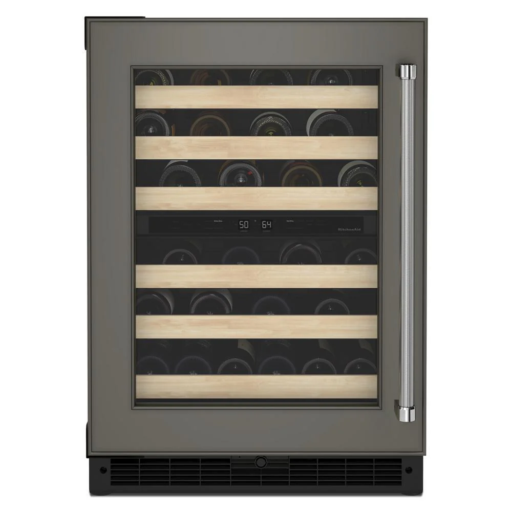 Kitchenaid KUWL214KPA 24" Panel-Ready Undercounter Wine Cellar with Wood-Front Racks - Image 4