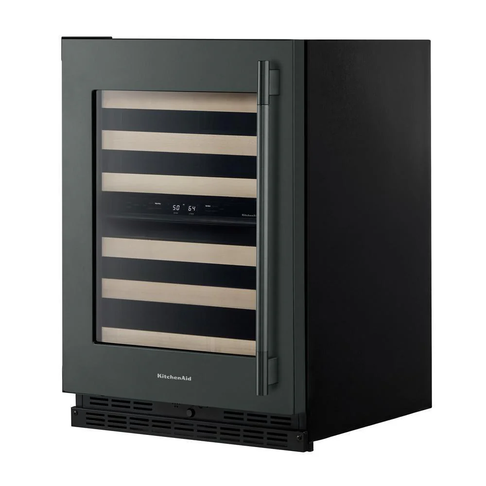 Kitchenaid KUWL524SJP 24" Undercounter Wine Cellar with Full-Extension Wood-Front Racks - Image 7