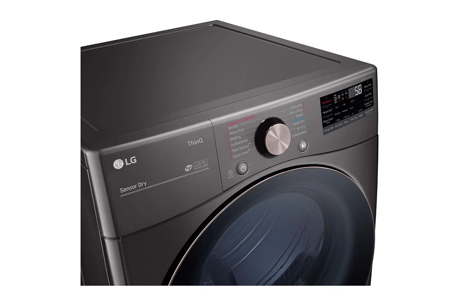 Lg DLEX4000B 7.4 cu. ft. Ultra Large Capacity Smart Wi-Fi Enabled Front Load Electric Dryer with TurboSteam™ and Built-In Intelligence - Image 8