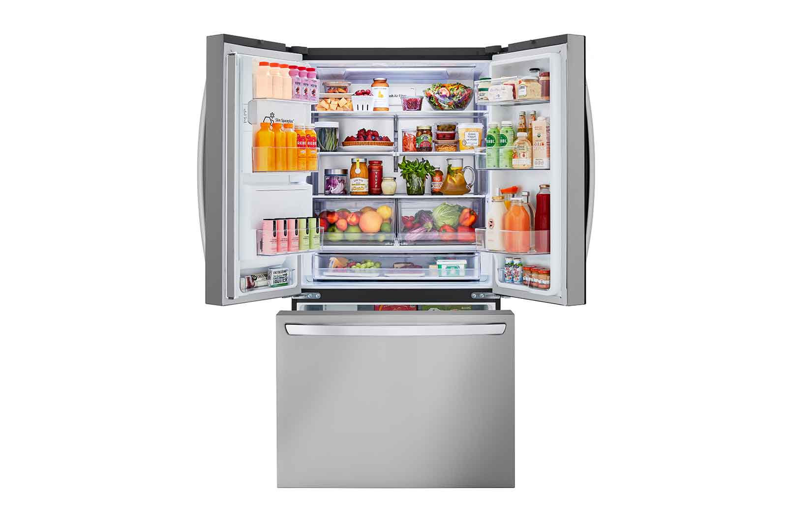 Lg LRFXC2606S 26 cu. ft. Smart Counter-Depth MAX™ Refrigerator with Dual Ice Makers - Image 2