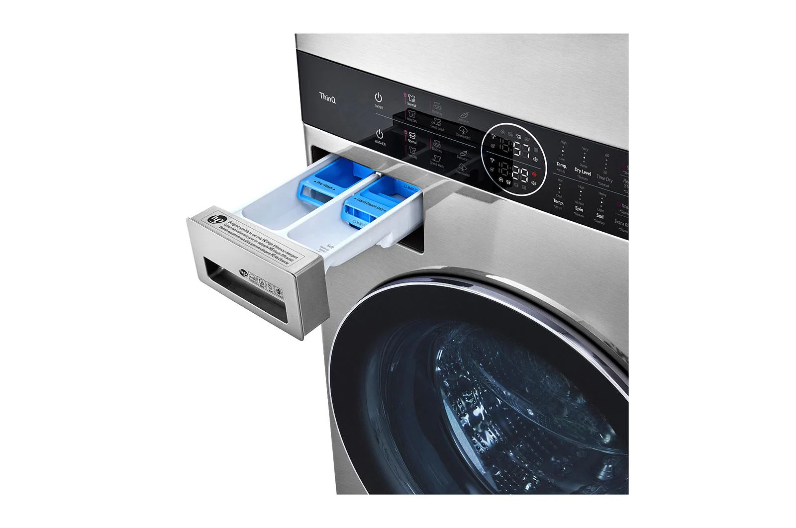 LG STUDIO Single Unit Front Load WashTower™ with Center Control™ 5.0 cu. ft. Washer and 7.4 cu. ft. Electric Dryer - Image 12