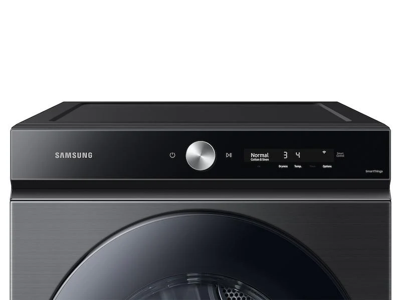 Samsung DVE53BB8700VA3 Bespoke 7.6 cu. ft. Ultra Capacity Electric Dryer with Super Speed Dry and AI Smart Dial in Brushed Black - Image 3