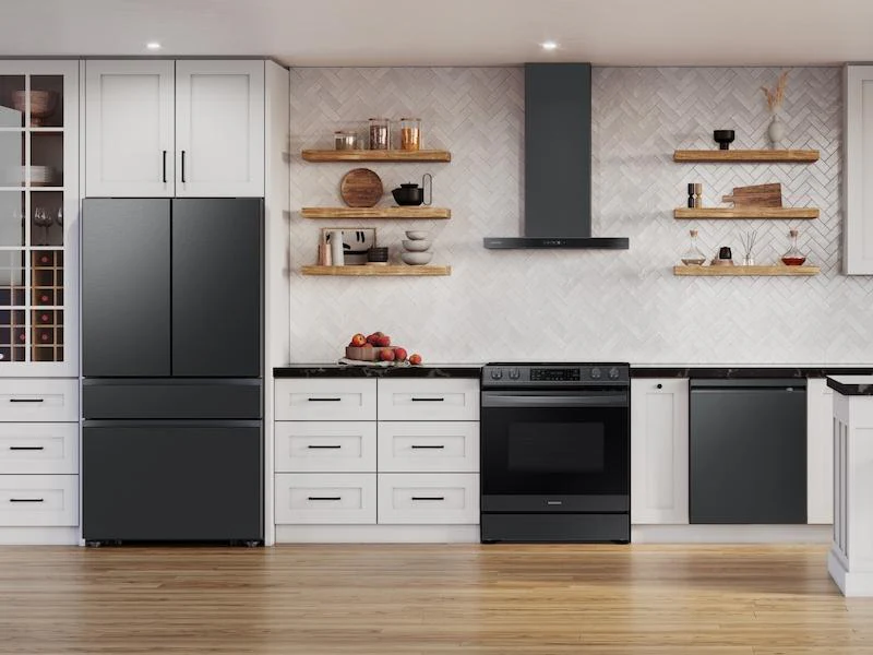 Samsung NK30CB600W33AA 30" Bespoke Smart Wall Mount Hood in Clean Deep Charcoal - Image 3