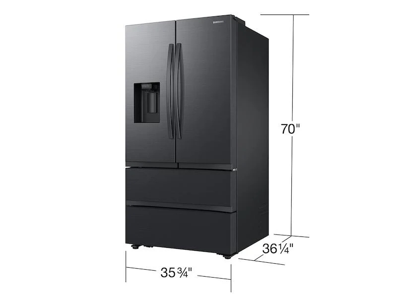 Samsung RF31CG7400MTAA 30 cu. ft. Mega Capacity 4-Door French Door Refrigerator with Four Types of Ice in Matte Black Steel - Image 2