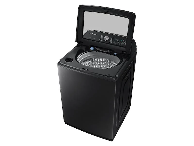 Samsung WA54CG7105AVUS 5.4 cu. ft. Extra-Large Capacity Smart Top Load Washer with ActiveWave™ Agitator and Super Speed Wash in Brushed Black - Image 5