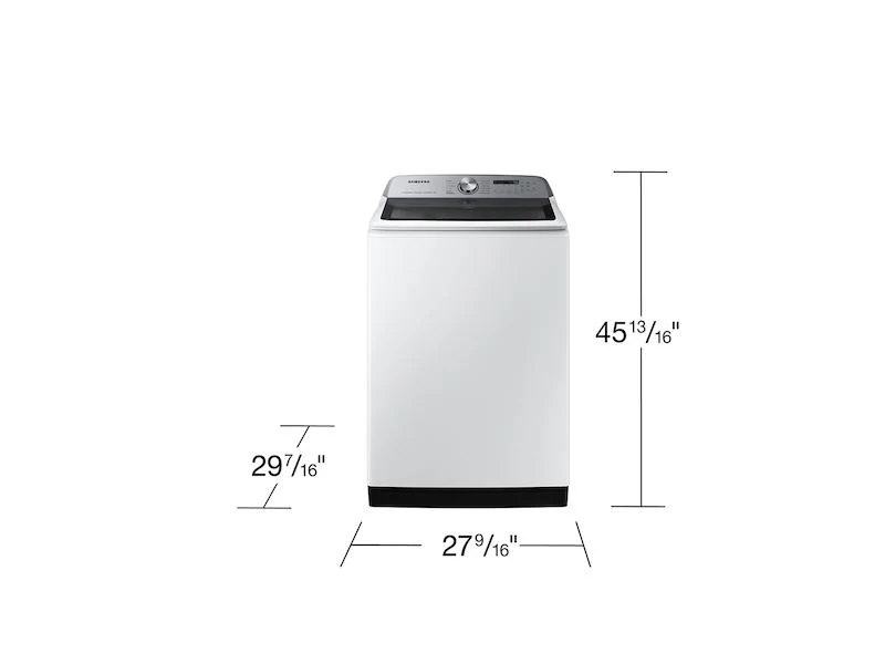 Samsung WA54CG7105AWUS 5.4 cu. ft. Extra-Large Capacity Smart Top Load Washer with ActiveWave™ Agitator and Super Speed Wash in White - Image 2