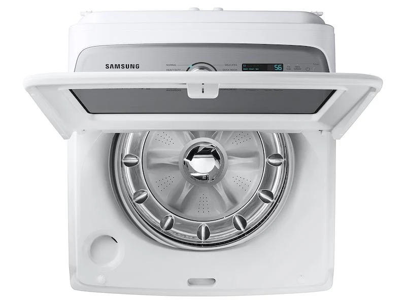 Samsung WA55CG7100AWUS 5.5 cu. ft. Extra-Large Capacity Smart Top Load Washer with Super Speed Wash in White - Image 7