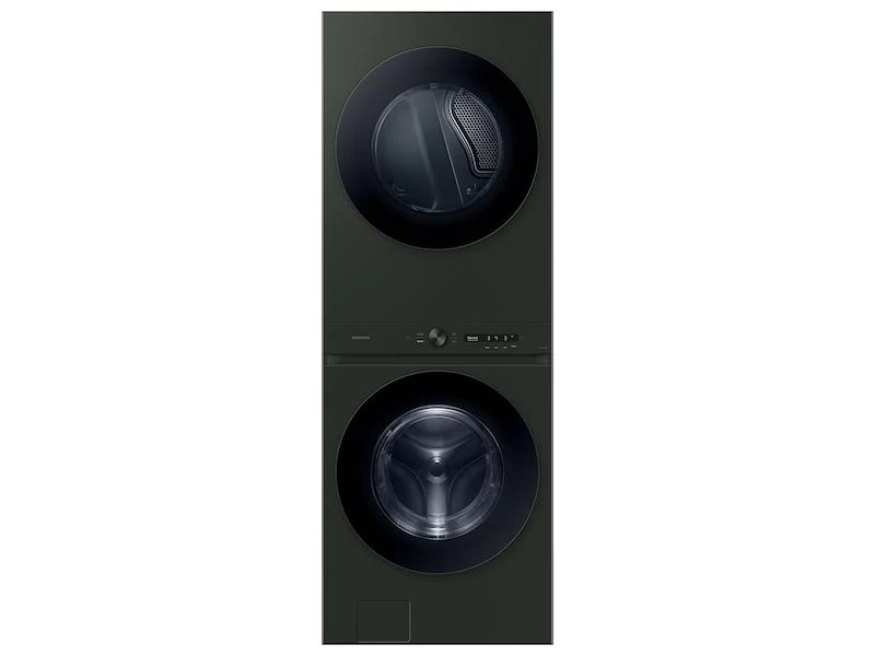 Samsung WH53DBH700EF Bespoke 5.3 cu. ft. AI Laundry Hub™ Ultra Capacity Single Unit Washer with AI OptiWash™ and 7.6 cu. ft. Electric Dryer in Satin Green