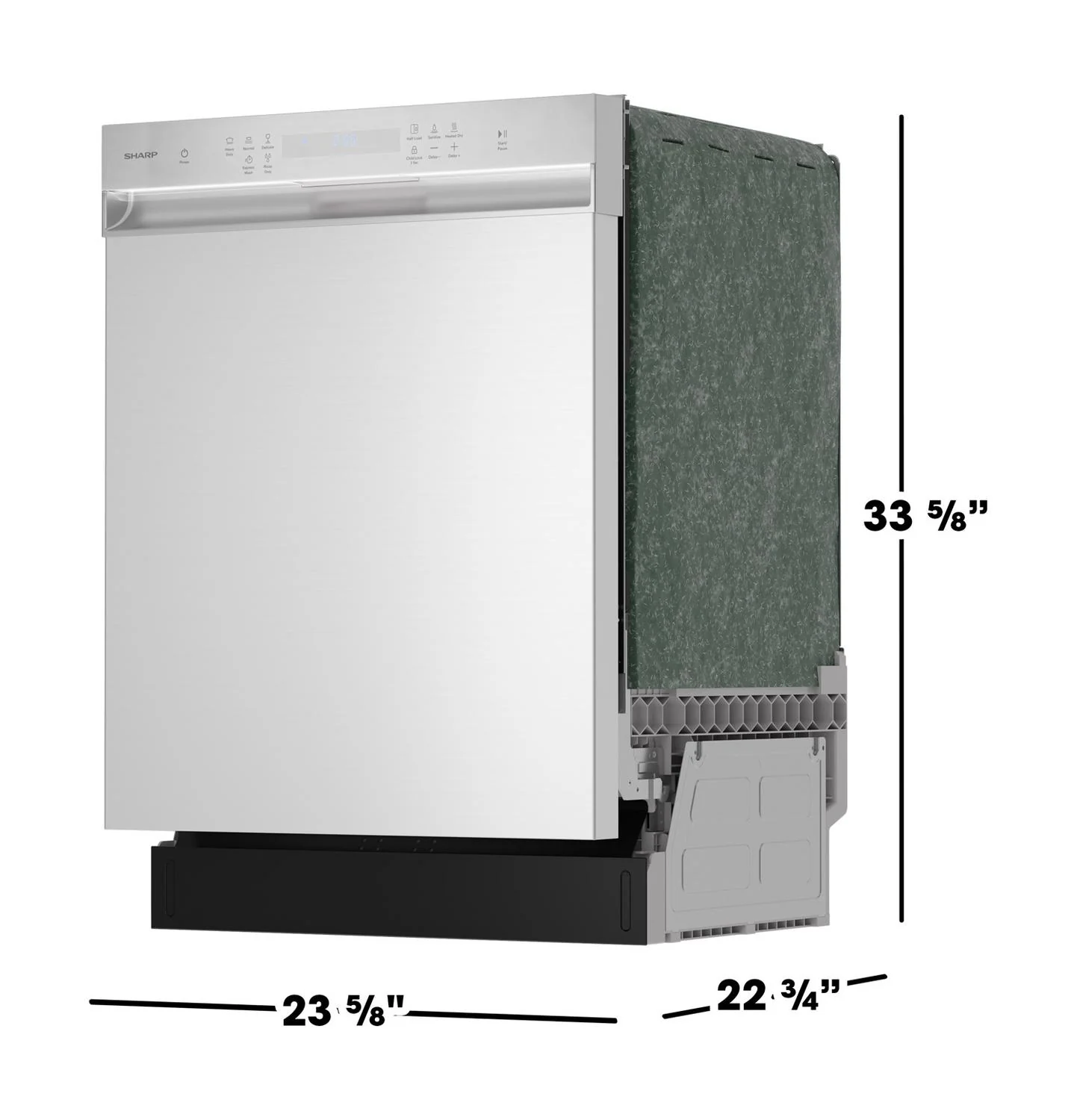 Sharp SDW6506JS 24 in. Slide-In Stainless Steel Hybrid 49 dB Dishwasher - Image 11