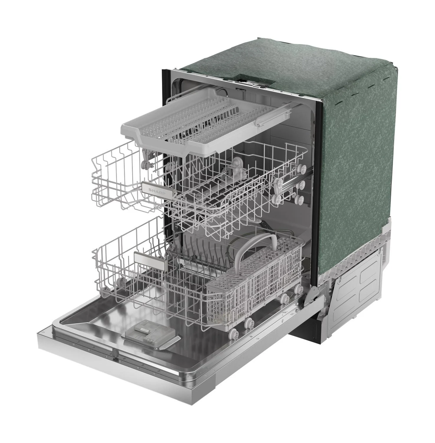 Sharp SDW6506JS 24 in. Slide-In Stainless Steel Hybrid 49 dB Dishwasher - Image 3