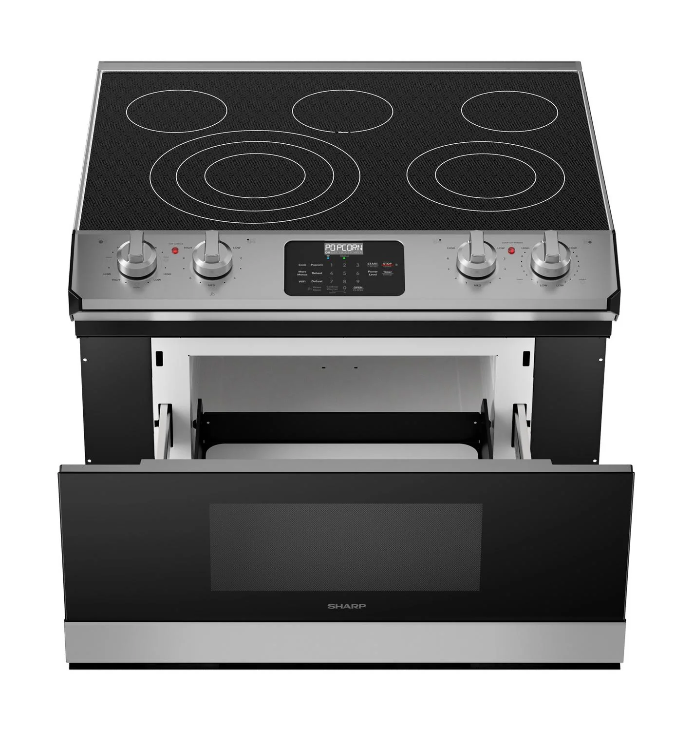 Sharp STR3065HS Smart Radiant Rangetop with Microwave Drawer Oven - Image 6