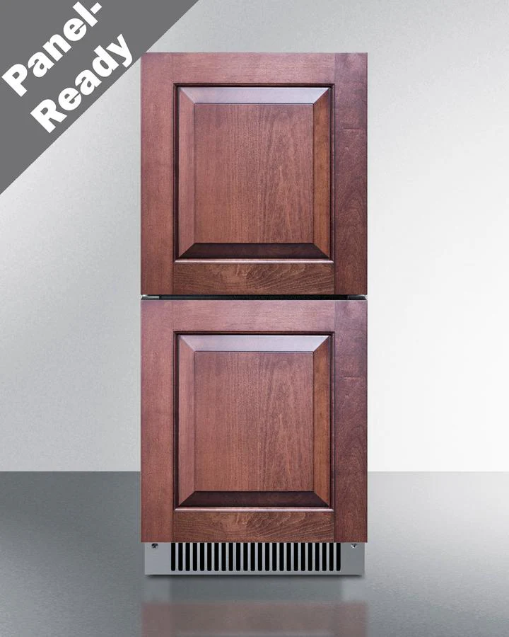 Summit ADRD15PNR 15" Wide 2-drawer All-refrigerator, ADA Compliant (panels Not Included)