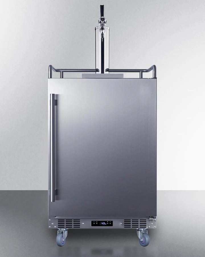 Summit BC74OSCOM 24" Wide Built-in Outdoor Commercial Beer Kegerator