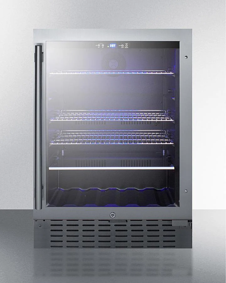 Summit SCR2466BCSS 24" Wide Built-in Beverage Cooler