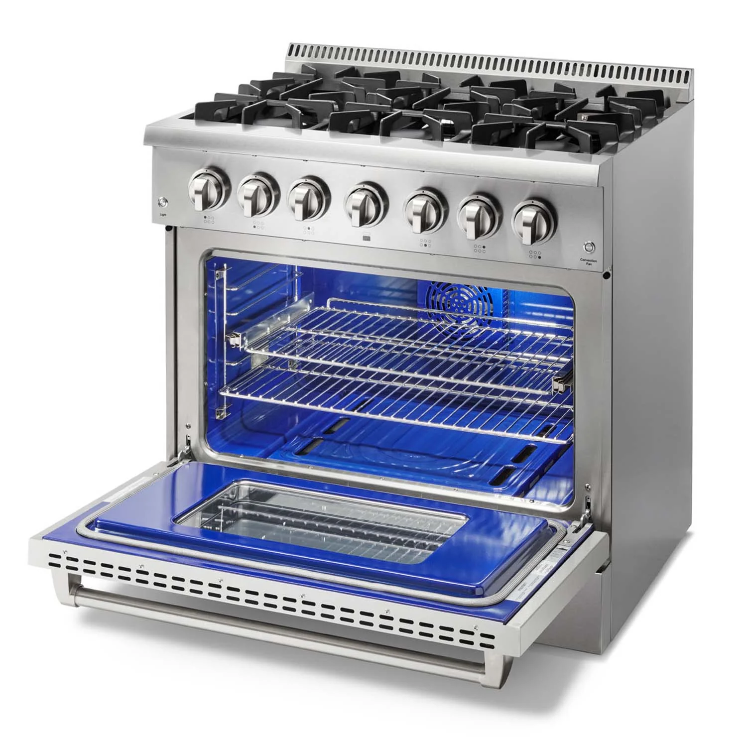 HRD3606ULP Thor Kitchen 36-inch Professional Dual Fuel Liquid Propane Range - Image 5