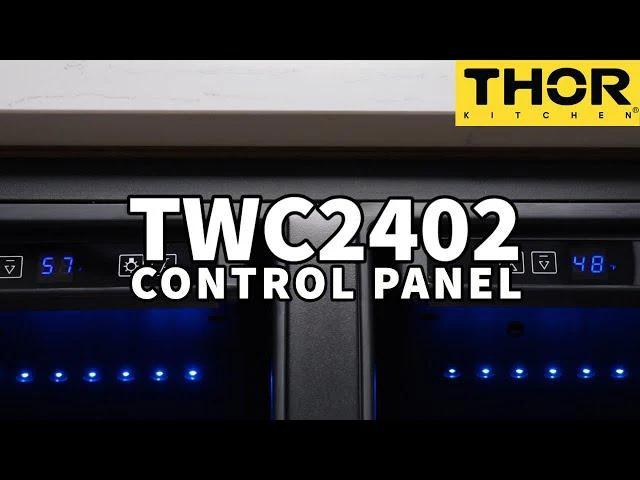 TWC2402 Thor Kitchen 42 Bottle Dual Zone Built-in Wine Cooler - Image 7