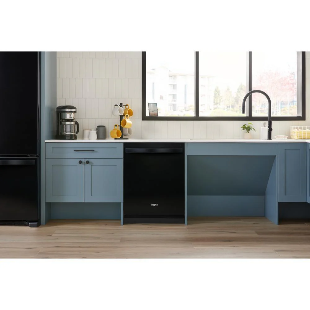 Whirlpool WDT550SAPB 44 dBA ADA Compliant Dishwasher Flush with Cabinets with 3rd Rack - Image 3