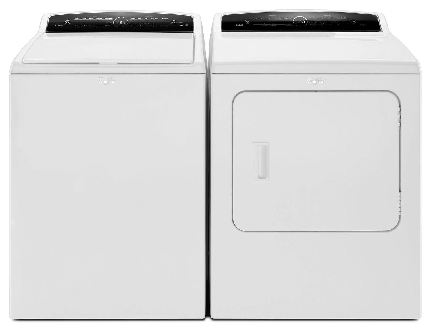 Whirlpool WGD7000DW 7.0 cu.ft Top Load HE Gas Dryer with Advanced Moisture Sensing, Intuitive Touch Controls White - Image 2