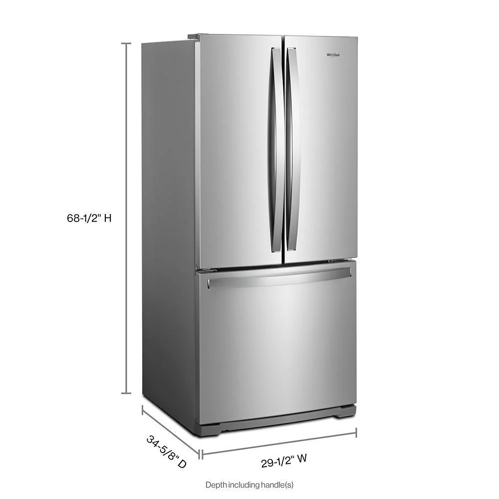 Whirlpool WRF560SMHZ 30-inch Wide French Door Refrigerator - 20 cu. ft. - Image 5
