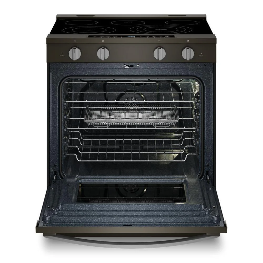 Whirlpool WSES7530RV 30-inch Smart Slide in Electric Range with Air Cooking Technology, No Preheat Air Fry, WipeClean™ Coating, Steam/Self Clean and High Speed Preheat - Image 3
