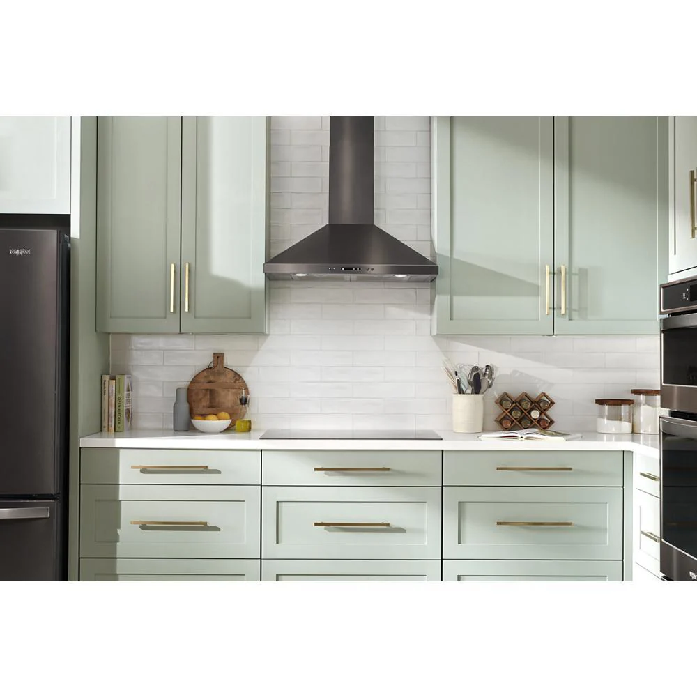 Whirlpool WVW93UC0LZ 30" Chimney Wall Mount Range Hood with Dishwasher-Safe Grease Filters - Image 9